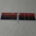 x XVX Shine Through PBT Keycaps, Custom Keycaps 60 75 100 Percent OEM Profile, Doubleshot Key caps Set for 61/64/68/84/87/100/104/108 Gaming Mechanical Keyboard, Gradient Red