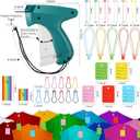 Chumia 3576 Pcs Tagging Guns for Clothes Labels Attacher Stitch Guns for Clothing with 3000 Barbs, 5 Needles and 100 Price Tags, Sewing Kit for Retail Stores, Garage Yard Sales(Colorful)