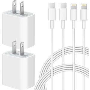 iPhone Charger Fast Charging USB C Charger Block Type C Chargers Cord Fast Charger Block C Chargers for iPhone 14/14Pro Max/13/13Pro/12 Pro/iPad (6FT)