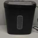 Amazon Basics 8-Sheet Cross Cut Paper Shredder and Credit Card Shredder - Black