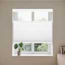 Allesin Top Down Bottom Up Cellular Shades,Blackout Blinds Noise Reduction,Cordless Cellular Shades Room Darkening Honeycomb Blinds,Blackout (White,27"x64")