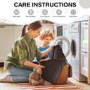 VANSOFY 100% Waterproof Recliner Chair Cover, Recliner Cover with Non-Slip Granule, Washable Reclining Chair with Pocket Furniture Protector for Kids, Pets(Chocolate, 23")