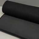 Kitchen Mats for Floor, Super Absorbent Kitchen Rugs Non Slip Washable, Soft Imitation Linen Braided Kitchen Runner Rug, Standing Mat Kitchens Sink Mat, Easy to Clean, Black 17x71