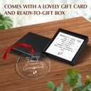 OASSIE Christmas Ornaments Gifts for Grandparents - Pregnancy Announcement Glass Ornaments for Tree with Card - Promoted to Grandparents Baby Announcement Gifts for Grandma Grandpa