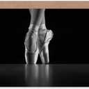 Wee Blue Coo CARD GREETING MONOCHROME BALLERINA DANCER SHOES GIFT