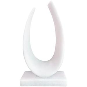 Dwelloria Abstract Sculpture - Modern Imitation Marble Style Arc Ornaments, Minimalist Art Home Decoration, Suitable for Living Room, Office, Bedroom Furnishings