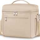 DALINDA Lunch Bag Cooler Bag Lunch Box for Women Men, Insulated Leak Proof Lunchbox Lightweight for Picnic,Grocery,Beach,Camping,Travel,Work (Large-13L, Khaki)