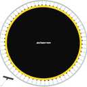 Replacement Trampoline Mat, Fits 14FT Round Trampoline with 72 V-Hooks Using 5.5" Springs, Jumping Trampoline Mat with 8 Rows of Stitching (Spring not Included)