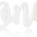 Wooden 1st Birthday SignFirst Party Decor For Babies And KidsEye-Catching 1st Birthday Party DecorBaby Show Photo Prop Cake SmashWhite ONEWooden Number Sign