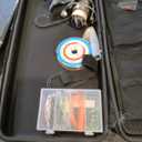 PLUSINNO Fishing Rod and Reel Combos - Carbon Fiber Telescopic Fishing Pole - Spinning Reel 12 +1 Shielded Bearings Stainless Steel BB (Full Kit with Carrier Case)