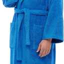 Arus Men's Shawl Collar Robe, Turkish Terry Cotton Bathrobe with Regular and Full Length Options (XXL)