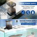 Hygger 5L Solar Rechargeable Fish Feeder, Waterproof Pond Fish Food Dispenser for Outdoor Koi, Auto Timer Aquarium Feeder with LCD Display Adjustable Feeding Time Quantity Portion
