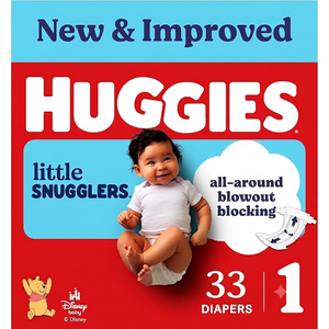 Huggies Little Snugglers Diapers Size 1, 33 Count