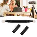 Double Ended Eye Shadow Brush Makeup with, Retractable Portable Eye Makeup Brushe for Outdoor Travel
