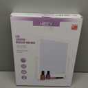 HIEEY Lighted Makeup Mirror, 17.3" x 13" Hollywood Vanity Mirror with Lights, Three Color Lighting Modes, and 5X Magnification Mirror, Smart Touch Control, 360Rotation (White, Gift Box)