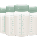 TOVVILD 10oz Breast Milk Storage Bottle for Momcozy 22oz Breast Milk Cooler, Collection Bottle Container for Fridge, Pumping Bottles Compatible with Spectra Wide Neck Flange, 4PCS