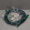 PVC Garden Hose 1/2 Inch, Flexible Water Hose with Male and Female Fittings, No Leaking, Heavy Duty, for Household, Outdoors, Lawns, Patio (15 FT, Green, Plastic Fittings)