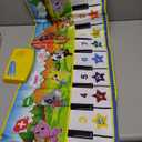 M SANMERSEN Piano Mat, 39.5" X 14" Musical Mat 8 Instrument Sounds Piano Mat for Toddlers Touch Play Dancing Mat Toy for 1 2 3 Year Old Girls Boys Gifts (Green)