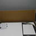 VooBang Arched Wall Mirror, 24 x 36 inch Arch Bathroom Mirror, Wall Mounted Vanity Mirror with Arch Metal Frame, Modern Bathroom Vanity Mirror for Bedroom, Living Room, Hanging or Leaning, Gold