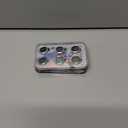 2 x AGVEE 3+3 6 Pack for iPhone 15 6.1" / 15 Plus 6.7" Camera Lens Cover Protector, Metal Ring 9H Tempered HD Glass Camera Cover Protector Film, Silver