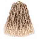 GUOHUI Super Light Butterfly Locs Crochet Hair 12 Inch 6 Packs Pre-Looped Soft Distressed Faux Locs Braids for Women Kids (12 Inch, T27/613#)