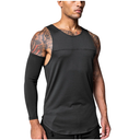 Athletic Grey Men's Workout Tank Top M Black