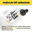 Kadrick Metric Screw Assortment, 2000PCS Metric Bolt Assortment Kit M2 M3 M4 M5 Machine Screws with Lock & Flat Washers, Grade 10.9 Alloy Steel Hex Socket Button Head Black Screws Nuts and Bolts Kit