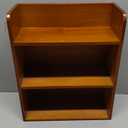 3-Tier Trinket Display Shelf for Wall or Countertop, Small Vintage Wooden Shelf for Collectibles, Perfume & Crystal Storage, Brown