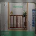 Ingenuity The Stairway 48W Series, 30'-48' Wide, 32" Tall, Baby Gate for Stairs with Door, Wood Safety Gate for Doorways and Stairways - Oak Wood