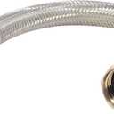Eastman 9 Inch Steel-Flex Faucet Connector, Braided Stainless Steel Supply Line with 1/2 In. FIP Ends, 48014