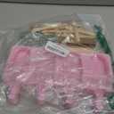 WMKGG Popsicle Silicone Molds Set, 2 PCS Ice Cream Molds with 50 Wooden Sticks for Cake Pop, Ice Pop, Cakesicles (Standard Size/Pink)