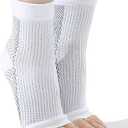 Soothe Socks for Neuropathy Pain, Outdoor Sports Ankle Compression Foot Cover, Soothe socks for Neuropathy, Soothe socks for Foot, Ankle Brace Compression Support (White, XX-Large)