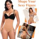 Werena Tummy Control Thong Shapewear for Women High Waisted Body Shaper Panties Shaping Thong Girdle Underwear