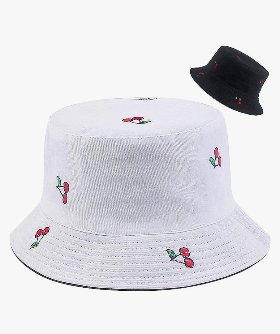 XYIYI Cute Bucket Hat Beach Fisherman Hats for Women, Reversible Double-Side-Wear
