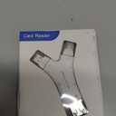 SD Card Reader for iPhone/ipad/Android/Mac/Computer/Camera,4 in1 Micro SD Card Reader Trail Camera Viewer, Portable Memory Card Reader SD Card Adapter for SD and TF Cards(White)