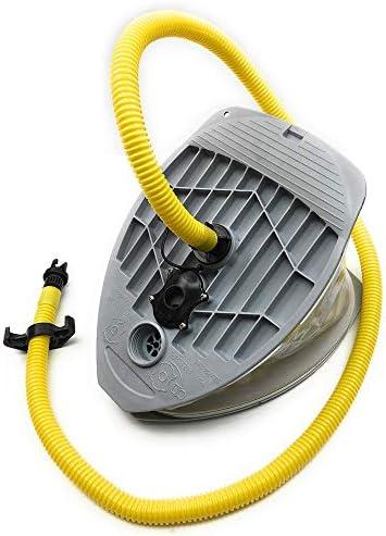 Seamax 9L Foot Pump with Double Chambers, High Volume and High Pressure, Max 15 PSI for Inflatable Boat and SUP
