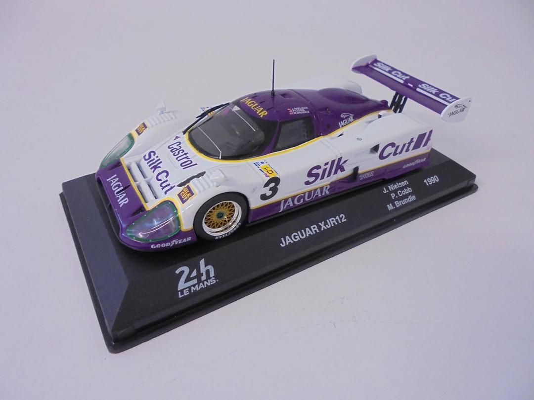 OPO 10 - 1/43 Collectible Model Car Compatible with Jaguar XJR12 Silk Cut 24h Le Mans 1990-24LM17