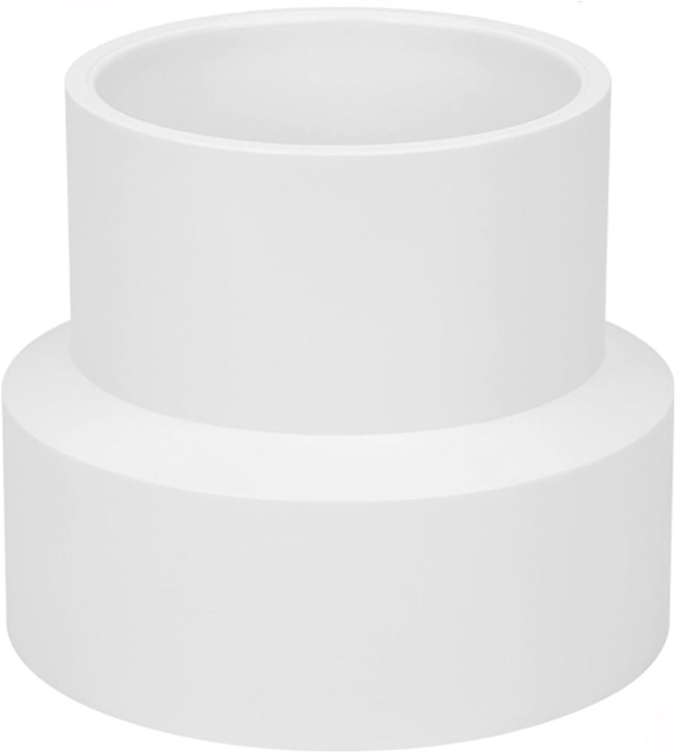4" x 3" PVC Increaser/Reducer Coupling Adapter (Socket x Socket) Schedule 40 PVC Slip Reducing Coupling Pipe Fittings for Home Sewer Plumbing