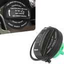 2 x Downhill 1 PC Gas Cap, Fuel Filler Port Leak-proof and Moisture-proof Fuel Tank Cap with Rubber Ring, Close Fit Original Replacement #5C0201550T 5Q0201550L, Compatible with Audi Model (Black)