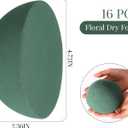 Hsei 16 Pcs Half Ball Floral Foam Dry Floral Flower Foam Round Foam Block Green Foam Balls for Artificial Flowers Plant DIY Floral Foam for Arrangement Wedding Decorations (4.72 x 2.36 Inch)