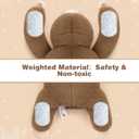 Joyreal Sloth Sensory Weighted Vibrating Pillow, Pressure Activated for Kids Adults, Plush Minky Soft Size: 11 by 21 inches Pillow Animal for Gift Birthday