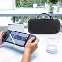 NERLBJYRI Carrying Case Compatible with Nintendo Switch 2, with 10 Games Cartridges Protective Hard Shell Travel Carrying Case Pouch for Console & Accessories wii case (Black Package)