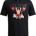 Under Armour Men's Project Rock Red One Believe Short Sleeve T Shirtdisc (Black, S)