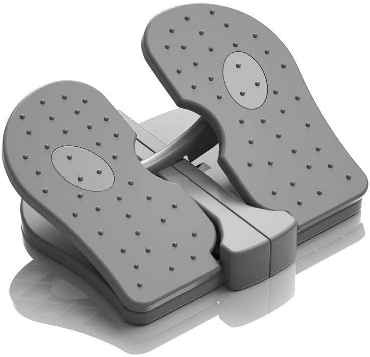 Simple Leg Exerciser While Sitting for Seniors Foot Pedal Exerciser (Gray)