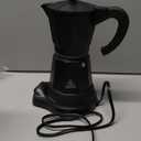 SHANGSKY Coffee Pot Electric Moka Pot 6 Cup, Espresso Coffee Maker Cafeteras Electricas Italian Coffee Maker Espresso Makers Portable Aluminum Electric Mocha Pot, Coffee Machine Moka Maker (Black)