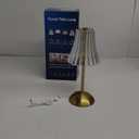 Vintage Lamp,2000mAh Rechargeable Lamps Cordless Lamp,3 Colors+10 Brightness Small Battery Operated Lamps for Bedroom (Gold-Rose)