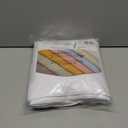 AmazerBath White Shower Curtain Fabric, Waffle Shower Curtains for Bathroom, Cloth Shower Curtain Heavy Duty, Thick Bathroom Shower Curtains Hotel Quality, Premium Polyester, 72x72 Inches