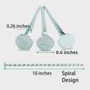 10 Inch Heavy Duty Landscape Stakes, 20 Pack Galvanized Spiral Artificial Turf Nails for Paver Edging, Weed Barriers, Lawn