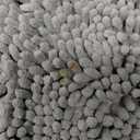 GORILLA GRIP Bath Rug Mat, Thick Soft Absorbent Chenille, Quick Dry Microfiber Mats, Rubber Backing Washable Shower Floor Rugs, Bathmat Runner, US Designed Bathroom Home Decor Accessories 24x17, Grey