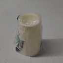 4" x 8" Waterproof Outdoor Flameless Candles with Remote and Timer, Battery Operated LED Flickering Plastic Pillar Candles for Lantern, Wedding, Porch, Ivory, Pack of 1